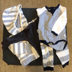 Bundle Burt’s Bees baby 6-9mo: jacket, tee, set